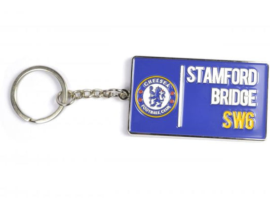 Chelsea Large Stamford Bridge Street Sign Keyring
