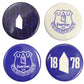 Everton Button Badges