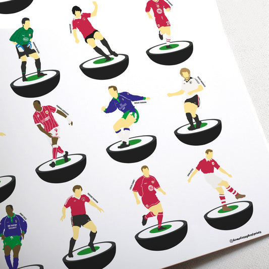 Bristol City Legends Subbuteo Print