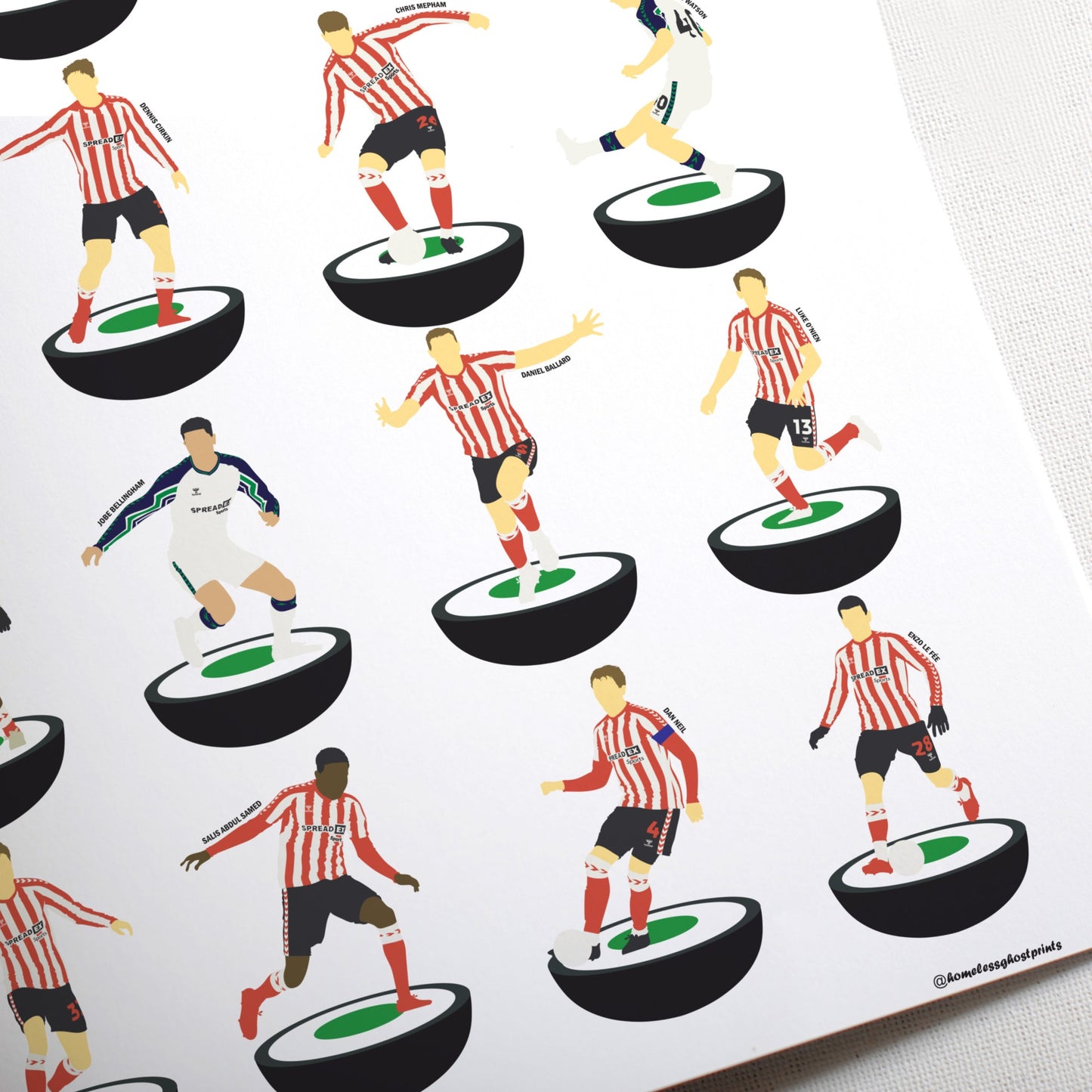 Sunderland 2025 Subbuteo Print