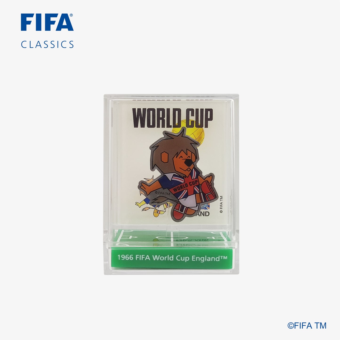 FIFA 1966 World Cup Willie Mascot Pin Badge in Display Box