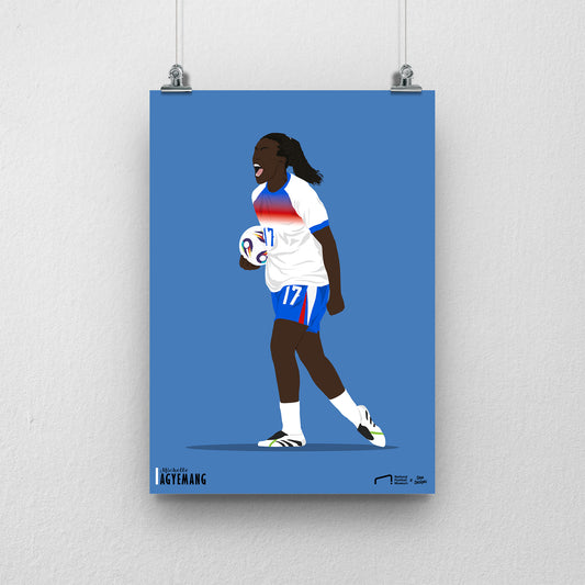 Michelle Agyemang England Print - DanDesignsGB