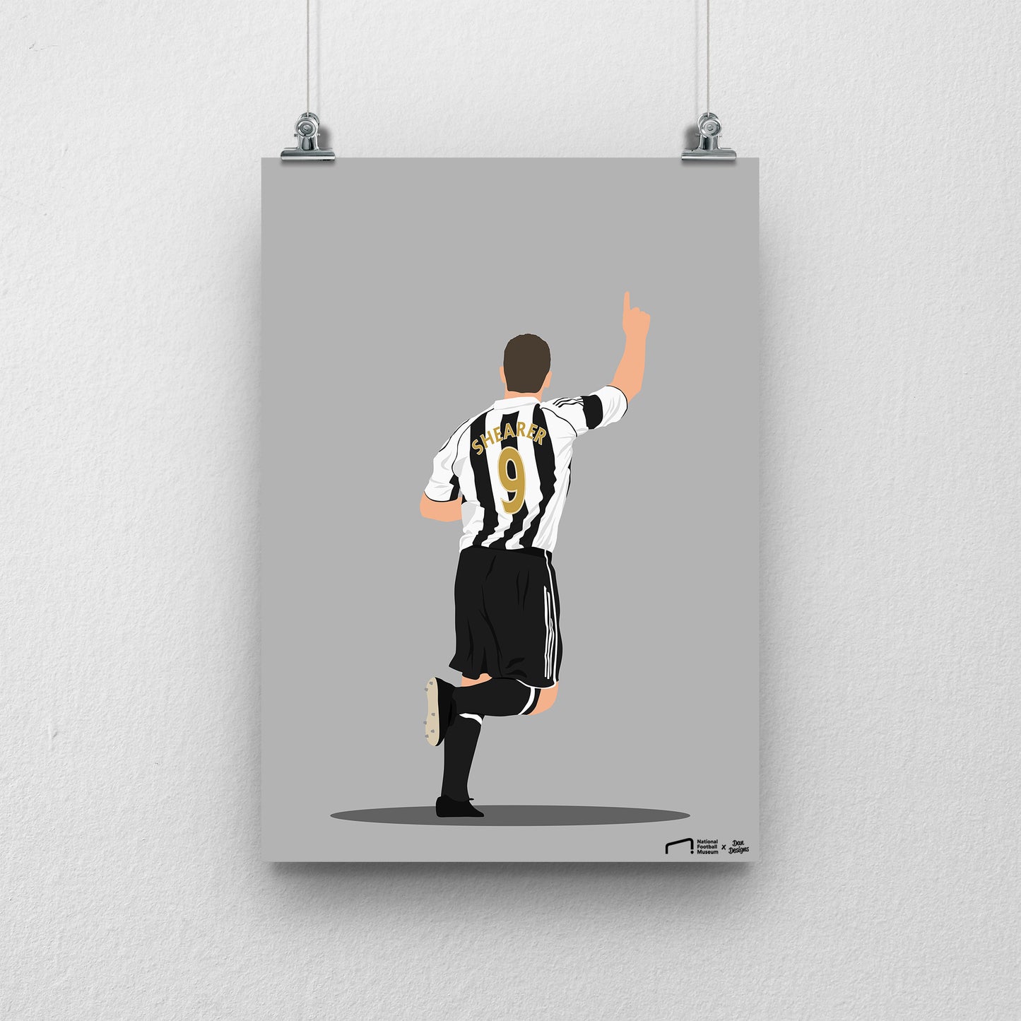 Alan Shearer Newcastle Print - DanDesignsGB