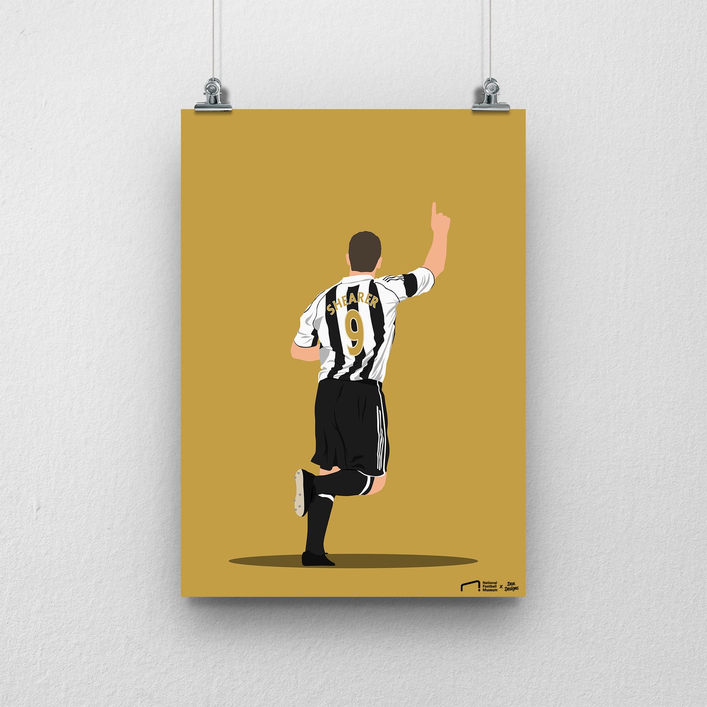 Alan Shearer Newcastle Print - DanDesignsGB