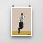 Alan Shearer Newcastle Print - DanDesignsGB