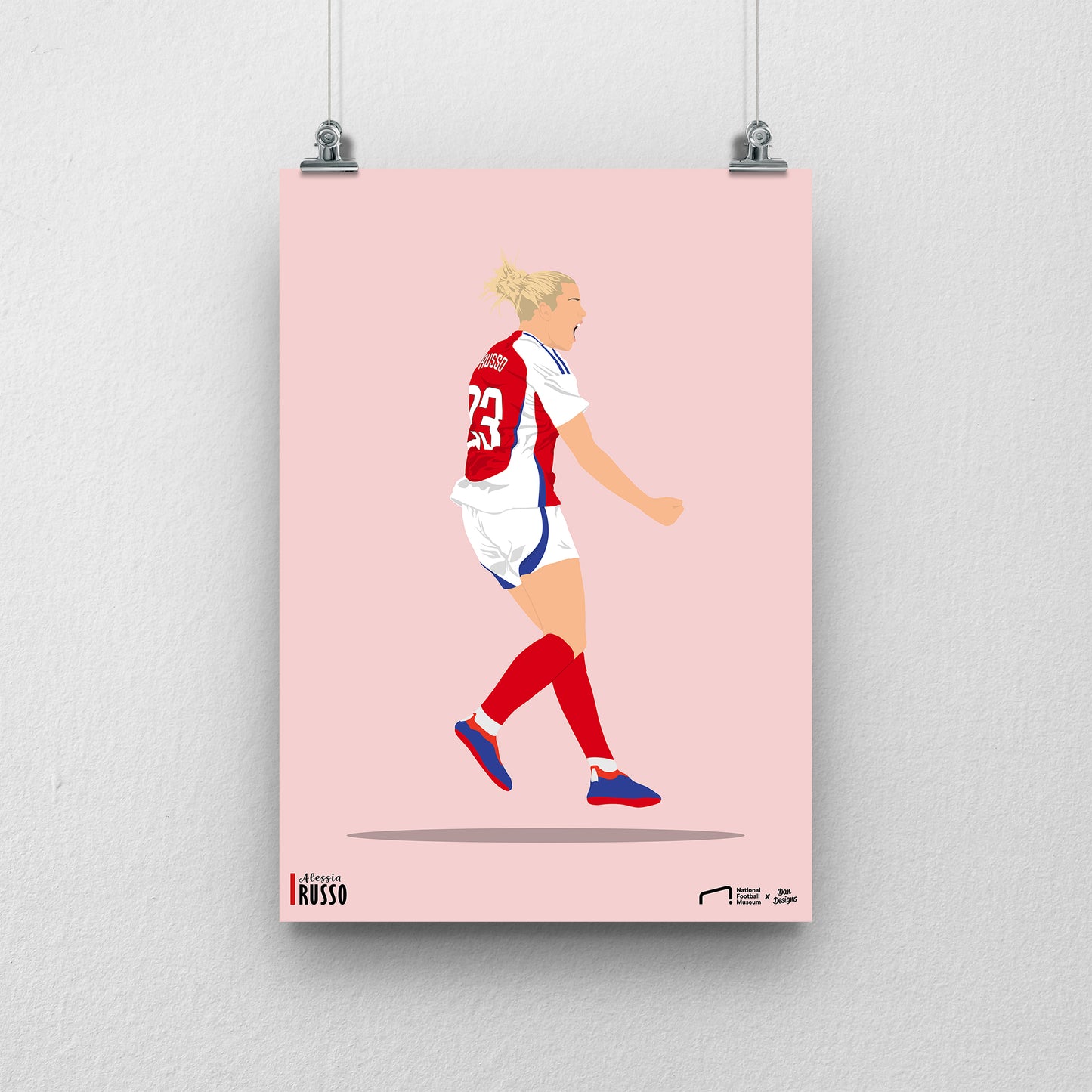 Alessia Russo Arsenal Print - DanDesignsGB