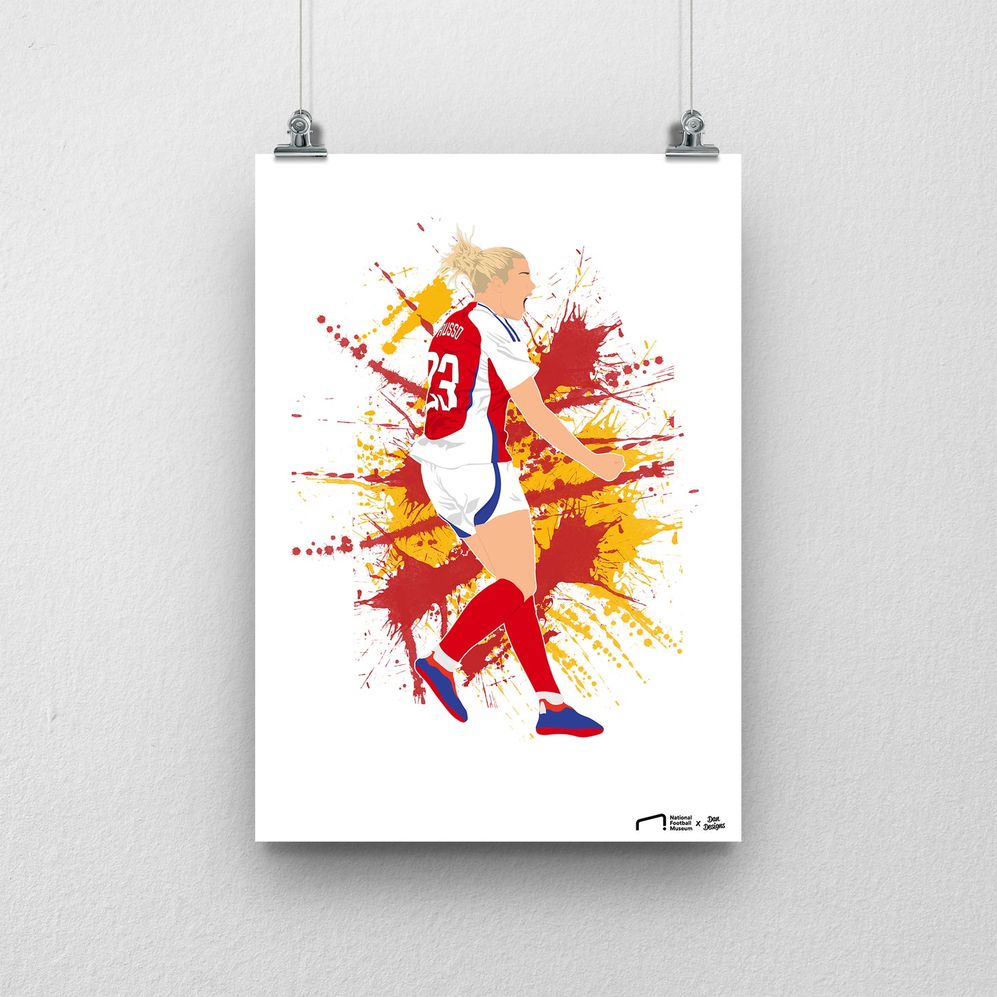 Alessia Russo Arsenal Print - DanDesignsGB