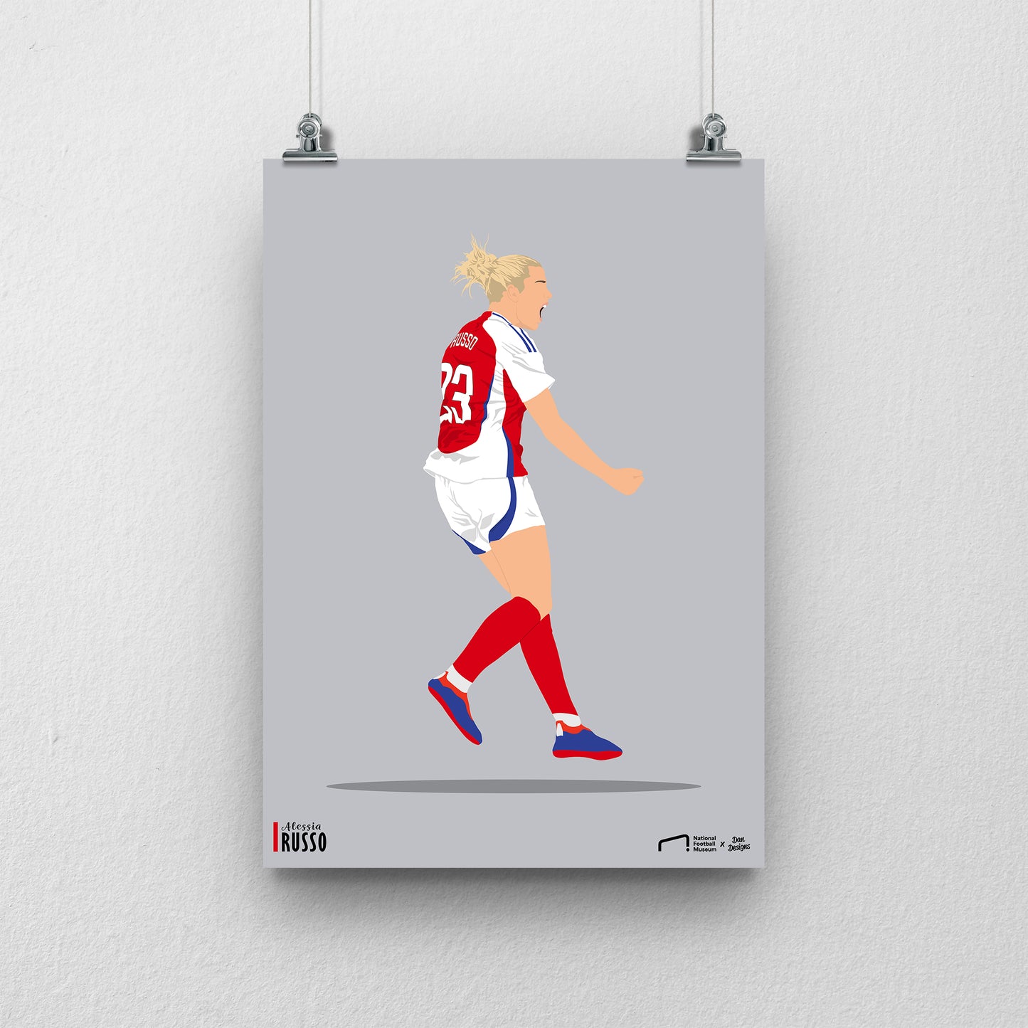 Alessia Russo Arsenal Print - DanDesignsGB