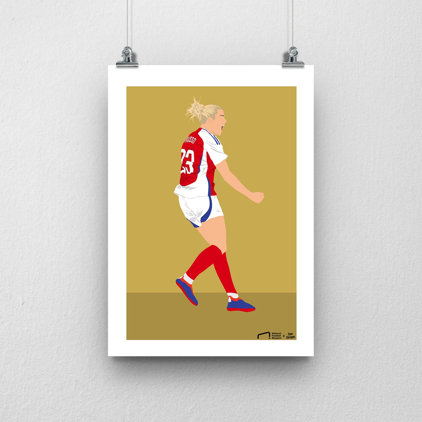 Alessia Russo Arsenal Print - DanDesignsGB