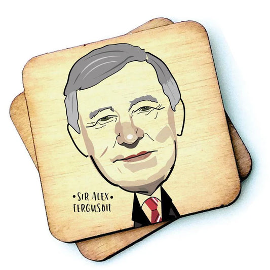 Sir Alex Ferguson Wooden Coasters