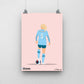 Alex Greenwood Manchetser City Print - DanDesignsGB