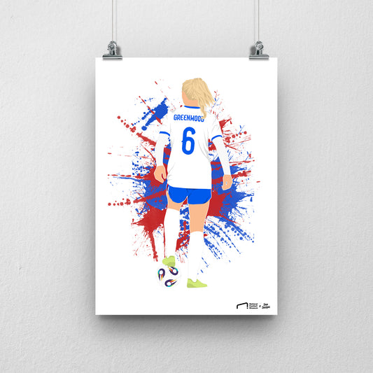 Alex Greenwood EURO A3 EURO 2025 Art Print - DanDesignsGB