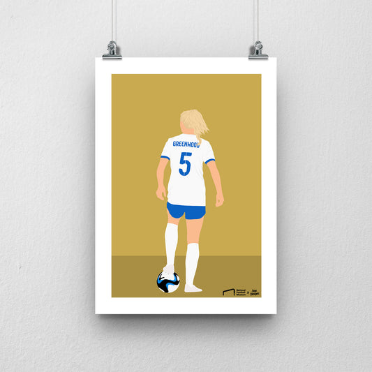 Alex Greenwood England Print - DanDesignsGB