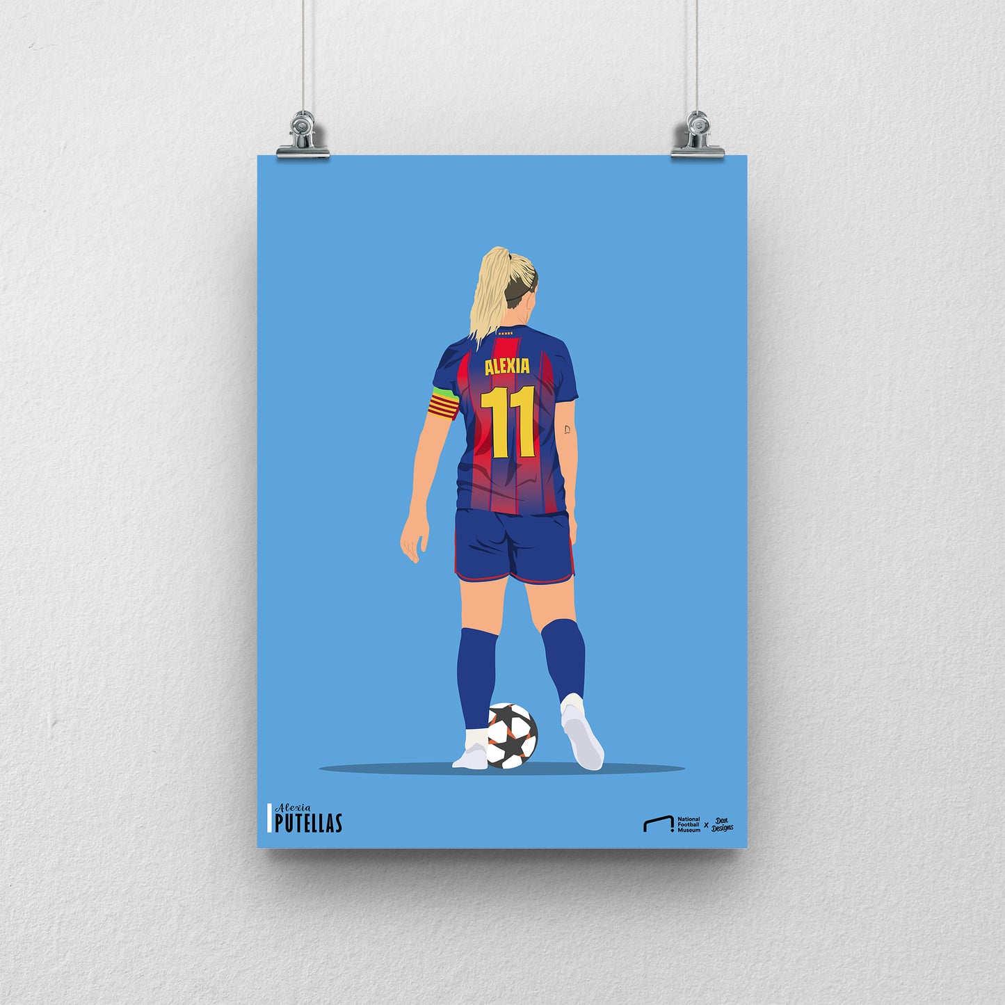 Alexia Putellas Barcelona Print - DanDesignsGB