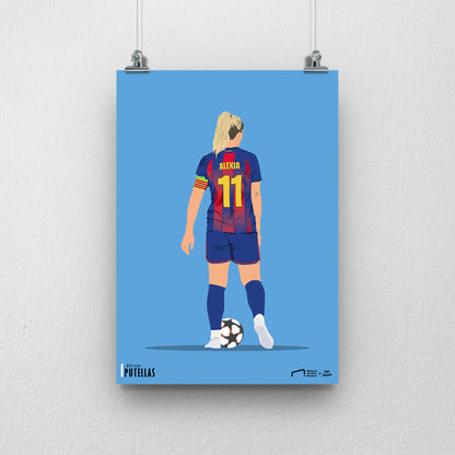 Alexia Putellas Barcelona Print - DanDesignsGB