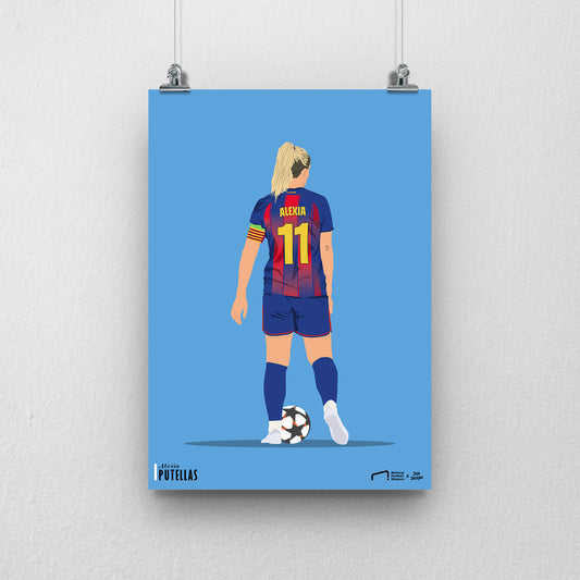 Alexia Putellas Barcelona Print - DanDesignsGB