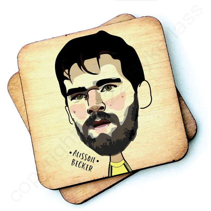 Alisson Becker Wooden Coasters