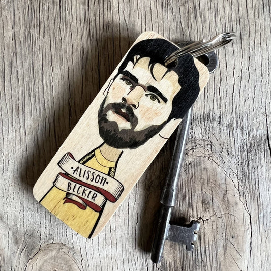 Alisson Becker Wooden Keyring