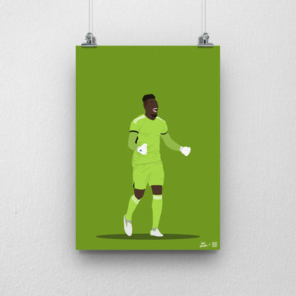 SALE - Onana Manchester United A3 Print - DanDesignsGB