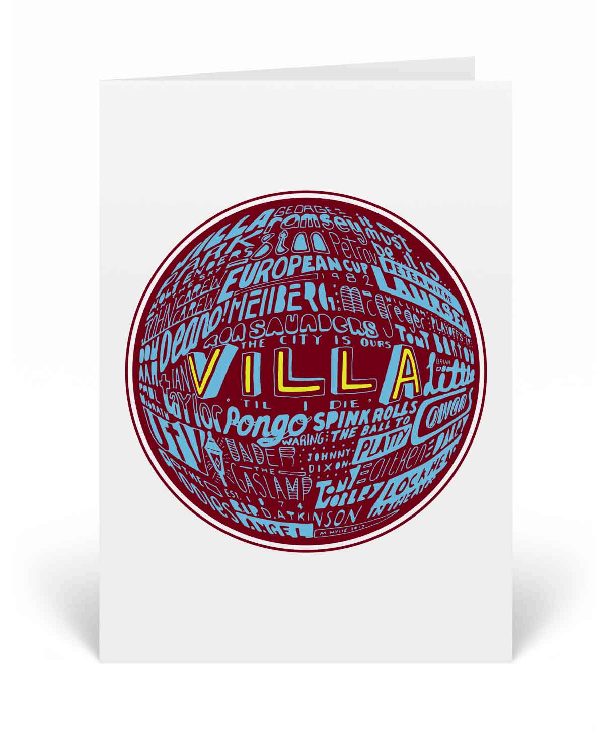 Sketch Book - Aston Villa Card