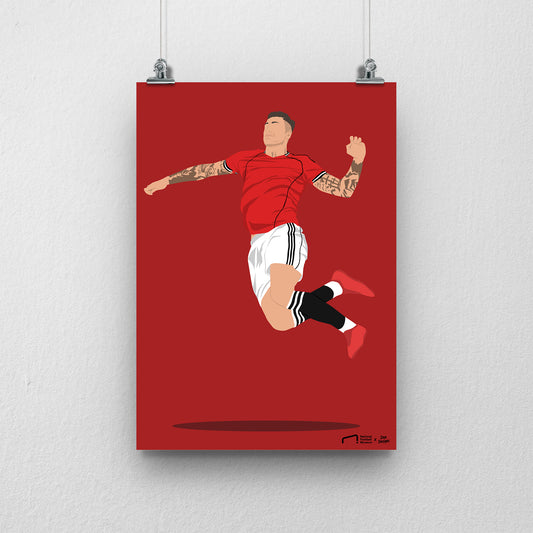 Benjamin Sesko Print - DanDesignsGB