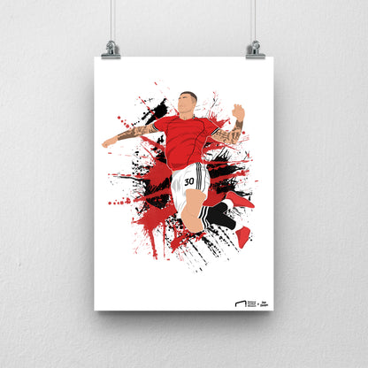 Benjamin Sesko Print - DanDesignsGB