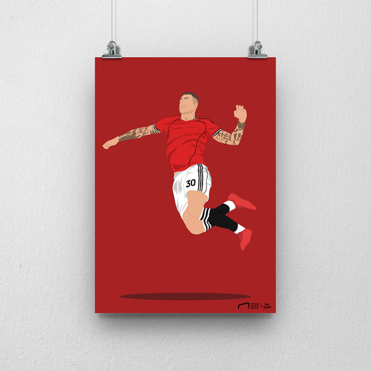 Benjamin Sesko Print - DanDesignsGB
