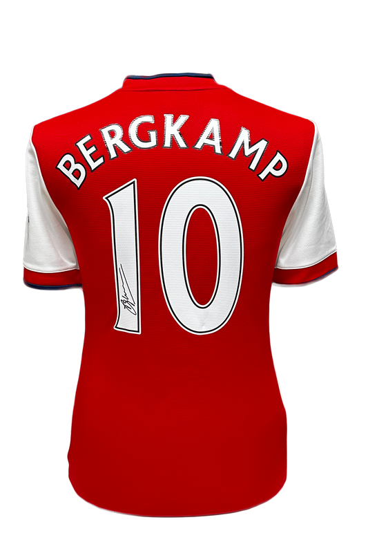 Dennis Bergkamp Signed Arsenal Shirt