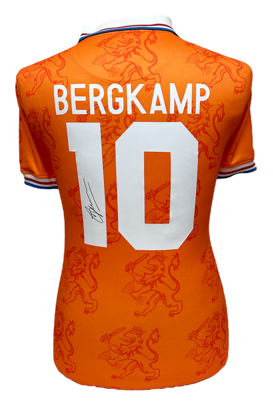 Dennis Bergkamp Signed Holland Shirt
