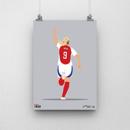 Beth Mead Arsenal Print - DanDesignsGB