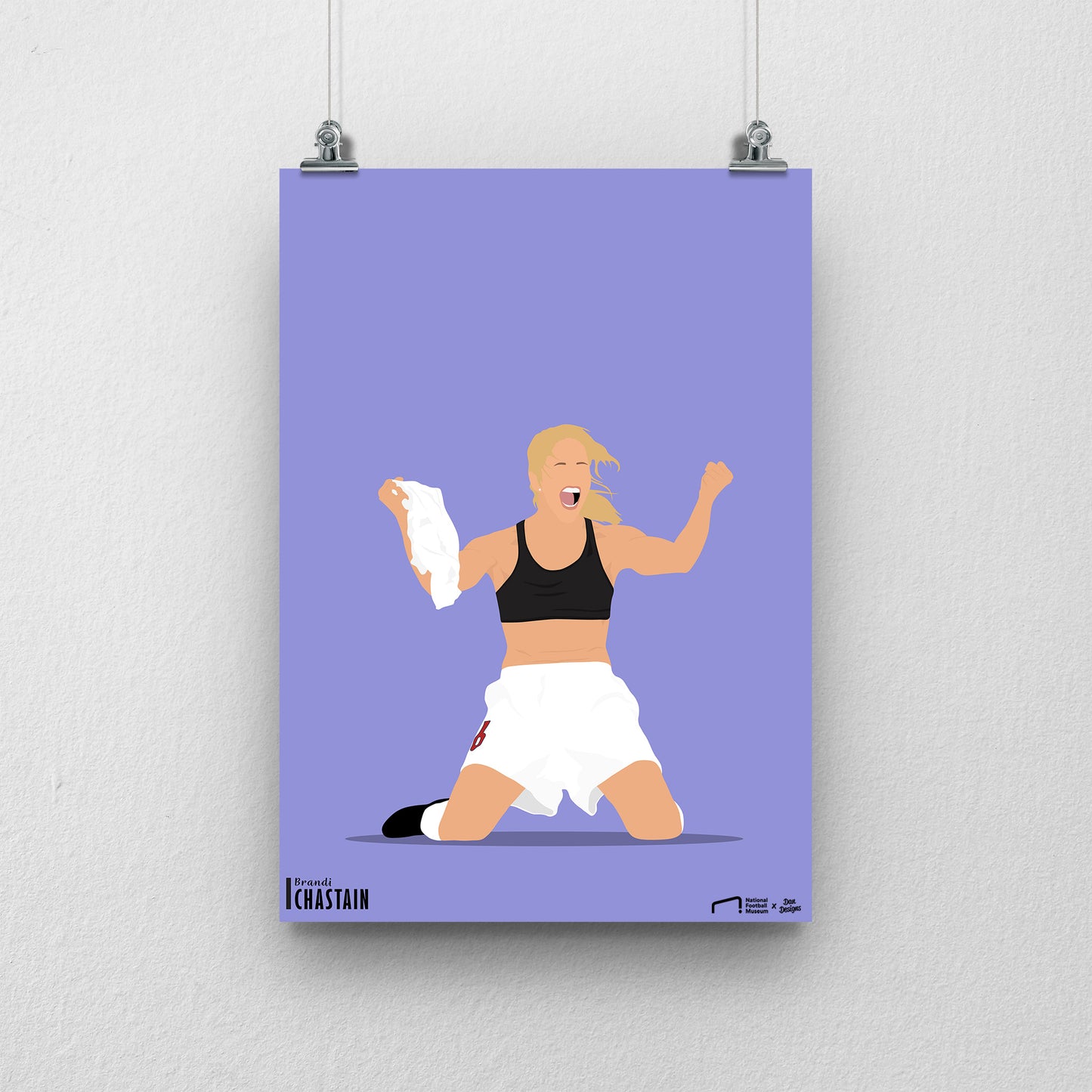 Brandi Chastain Print - DanDesignsGB