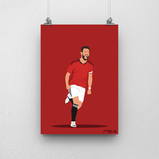 Bruno Fernandes Print 2 - DanDesignsGB