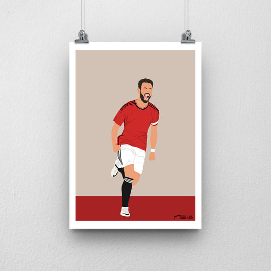 Bruno Fernandes Print 2 - DanDesignsGB