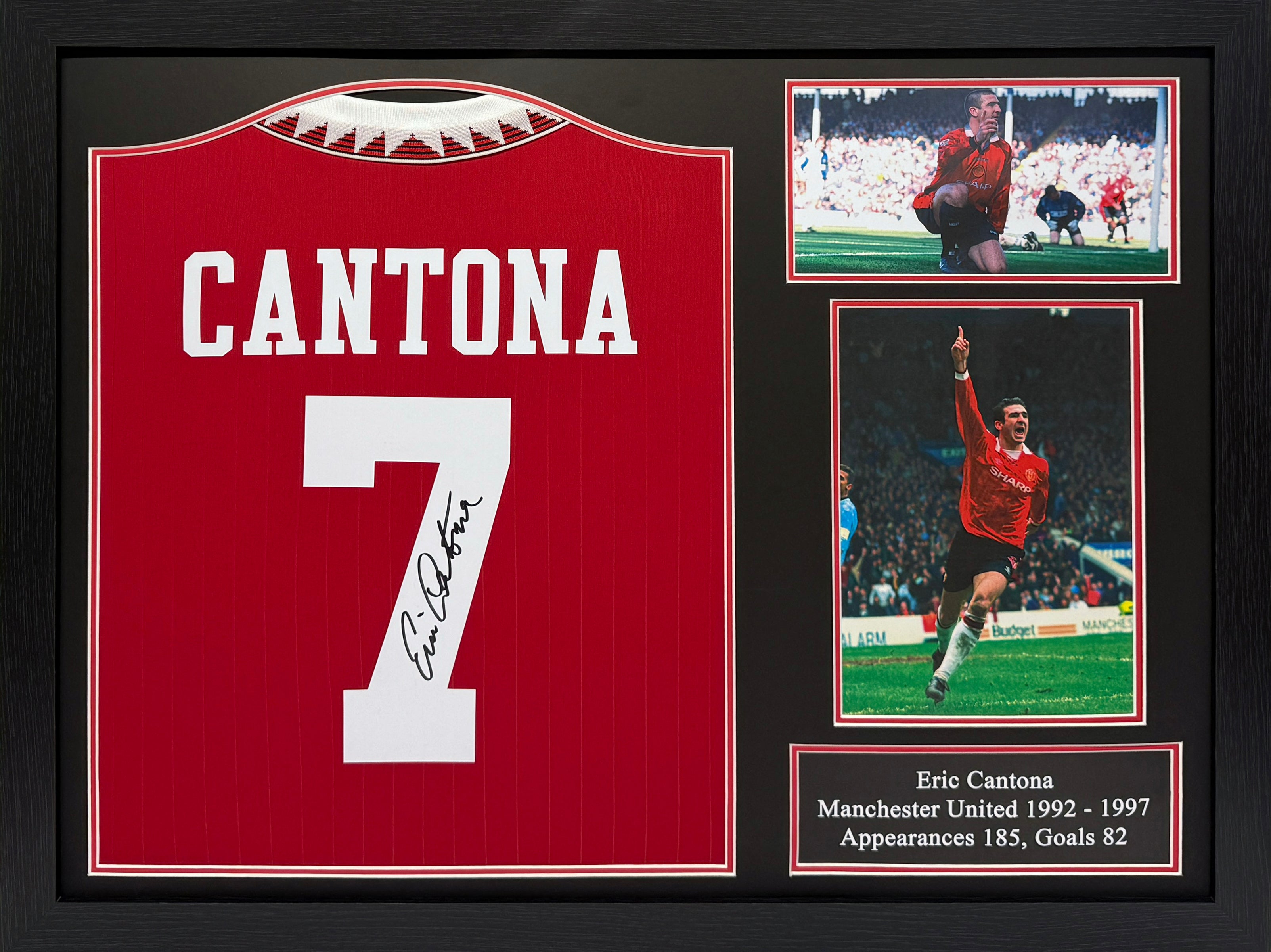 Eric Cantona Signed Number 7 Manchester United Shirt – National
