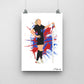 Chloe Kelly England Print - DanDesignsGB