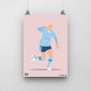 Chloe Kelly Manchester City Print - DanDesignsGB