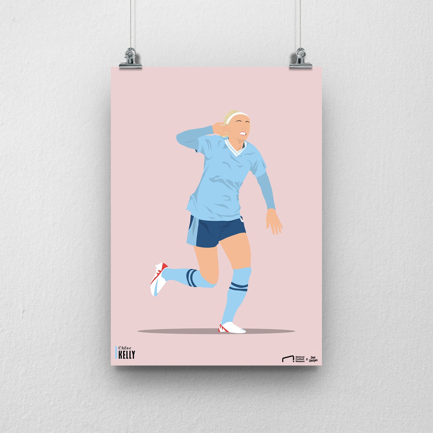 Chloe Kelly Manchester City Print - DanDesignsGB