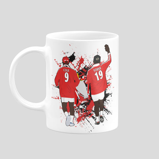 Andy Cole and Dwight Yorke Mug - DanDesignsGB