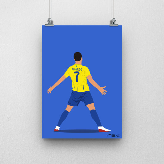 Cristiano Ronaldo Al Nassr Print - DanDesignsGB