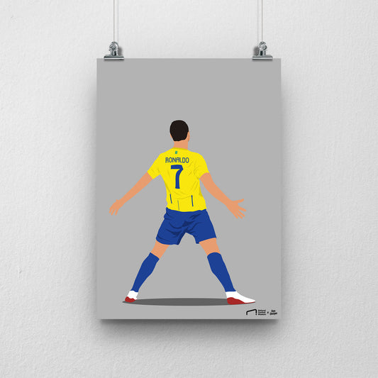 Cristiano Ronaldo Al Nassr Print - DanDesignsGB