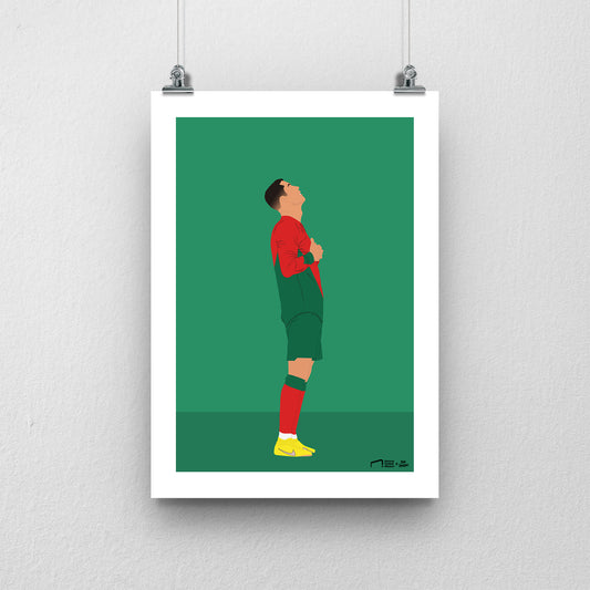 Cristiano Ronaldo Portugal Print - DanDesignsGB