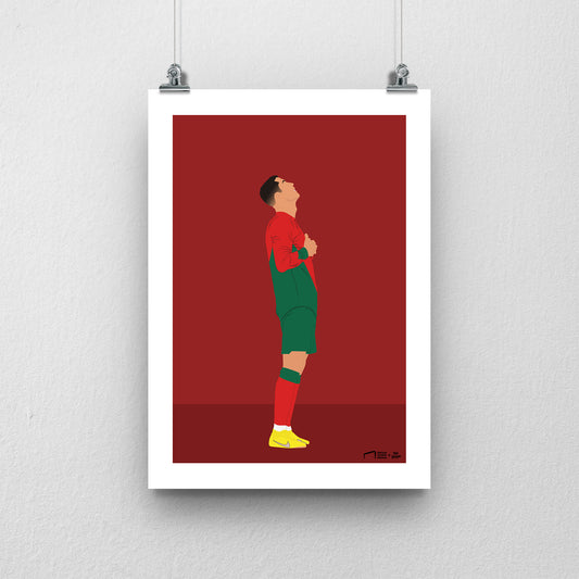 Cristiano Ronaldo Portugal Print - DanDesignsGB