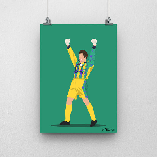 David Seaman England Print - DanDesignsGB