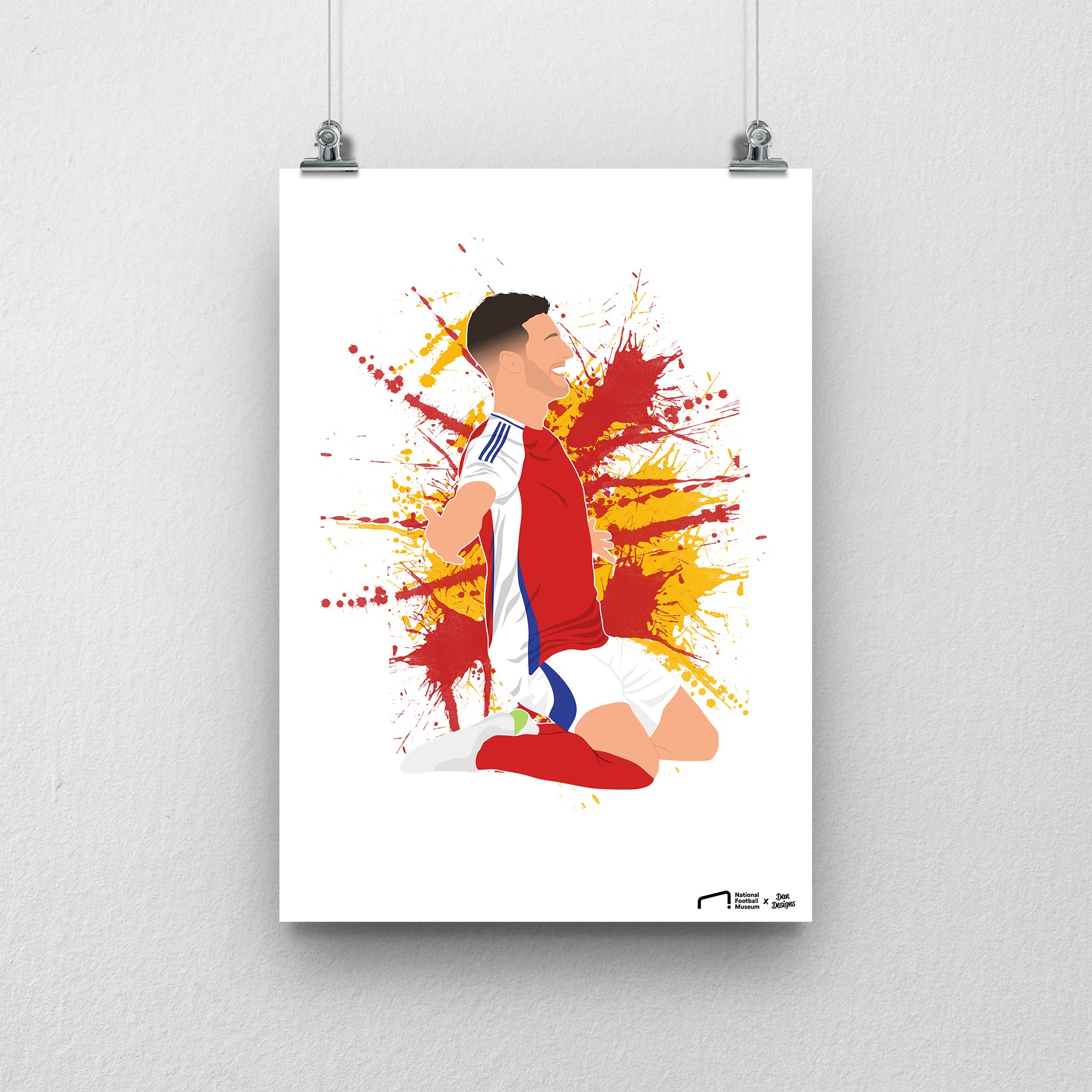 Declan Rice Arsenal Print - DanDesignsGB – National Football Museum Shop