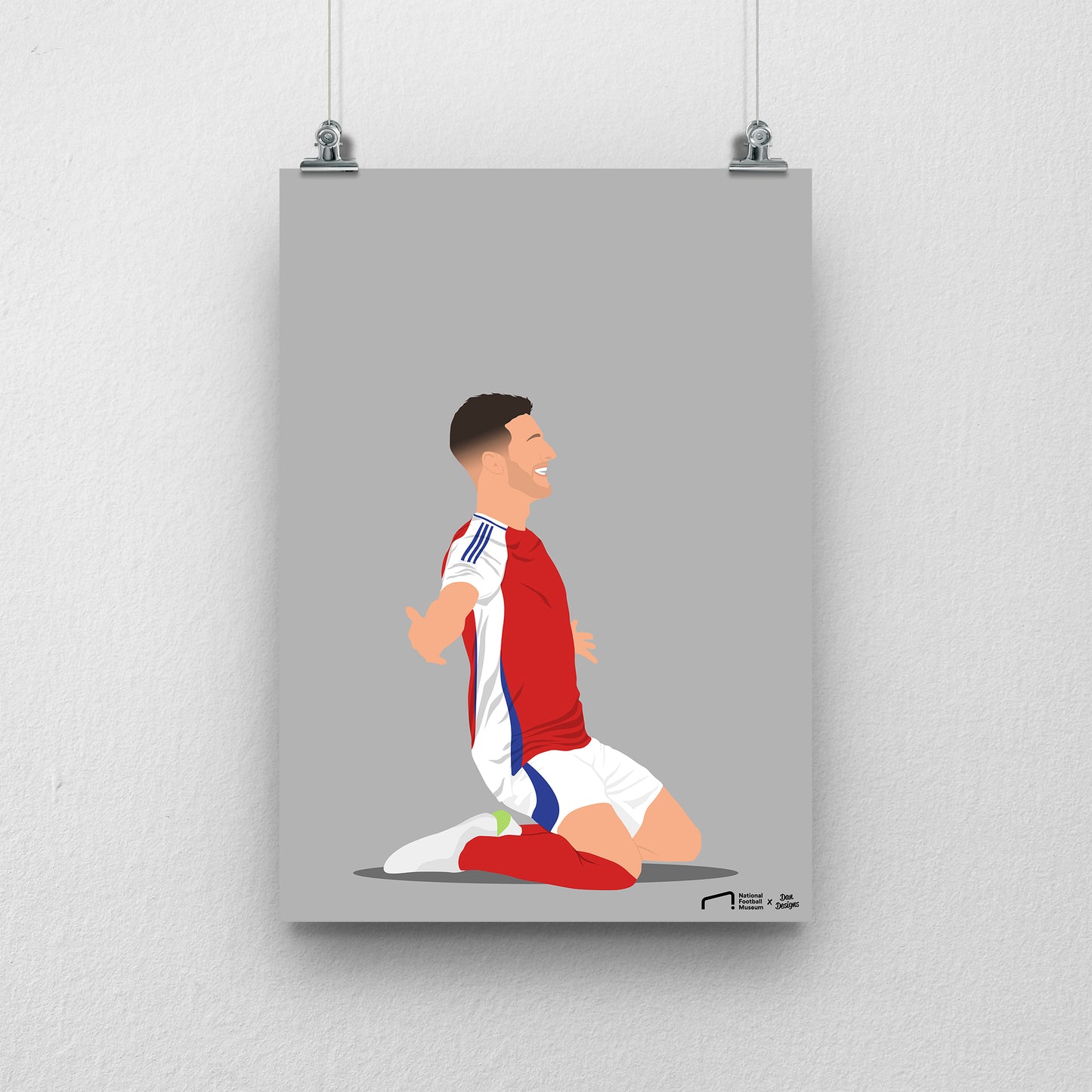 Declan Rice Arsenal Print - DanDesignsGB – National Football Museum Shop