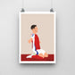 Declan Rice Arsenal Print - DanDesignsGB