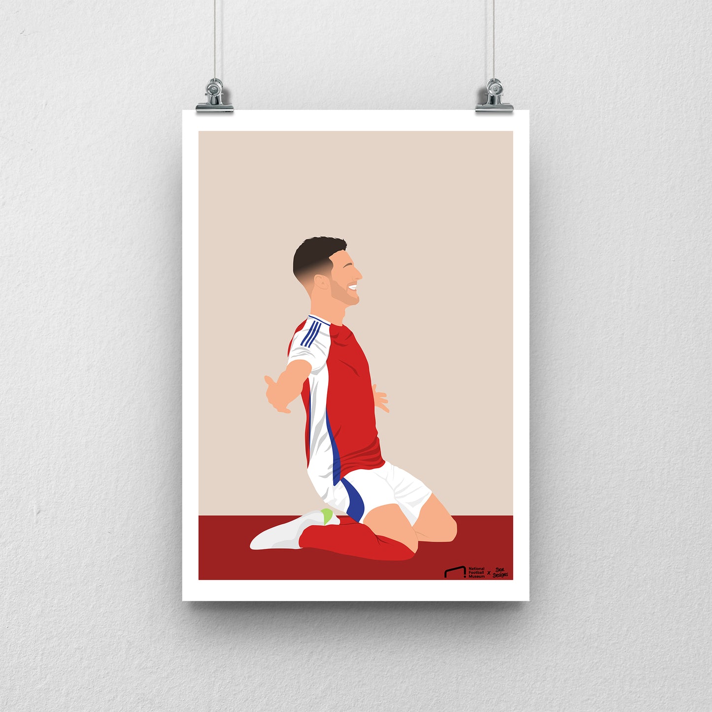 Declan Rice Arsenal Print - DanDesignsGB