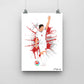 Declan Rice England Print - DanDesignsGB