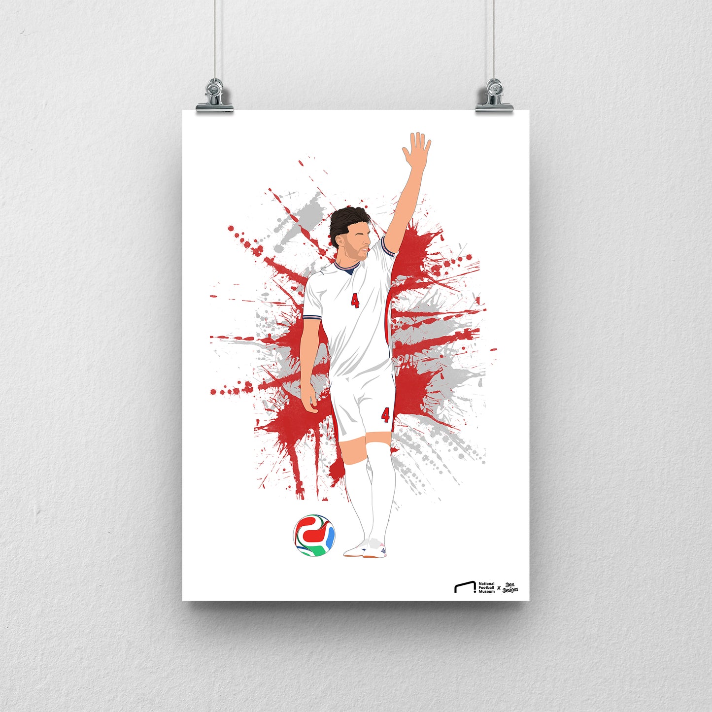 Declan Rice England Print - DanDesignsGB