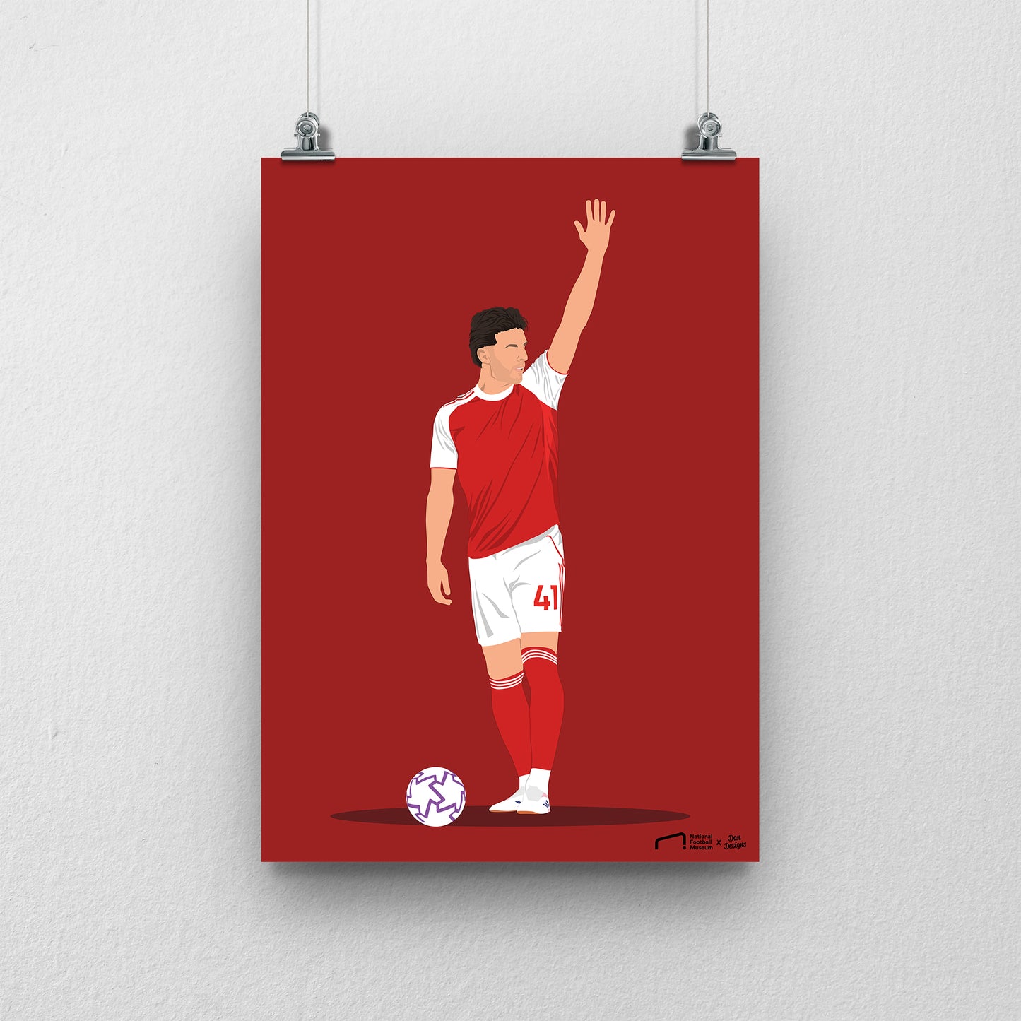 Declan Rice Arsenal Print - DanDesignsGB